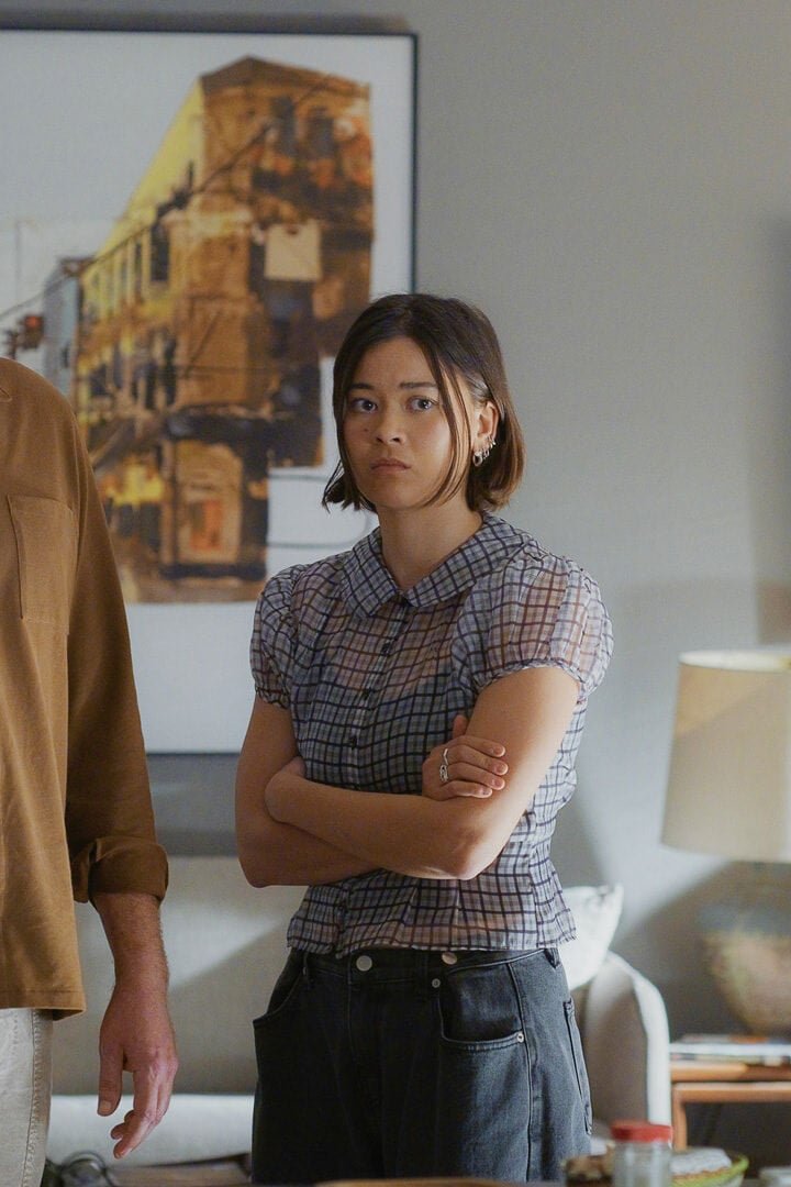 Jason Segel, Lukita Maxwell and Luke Tennie in "Shrinking," premiering January 28, 2026 on Apple TV.