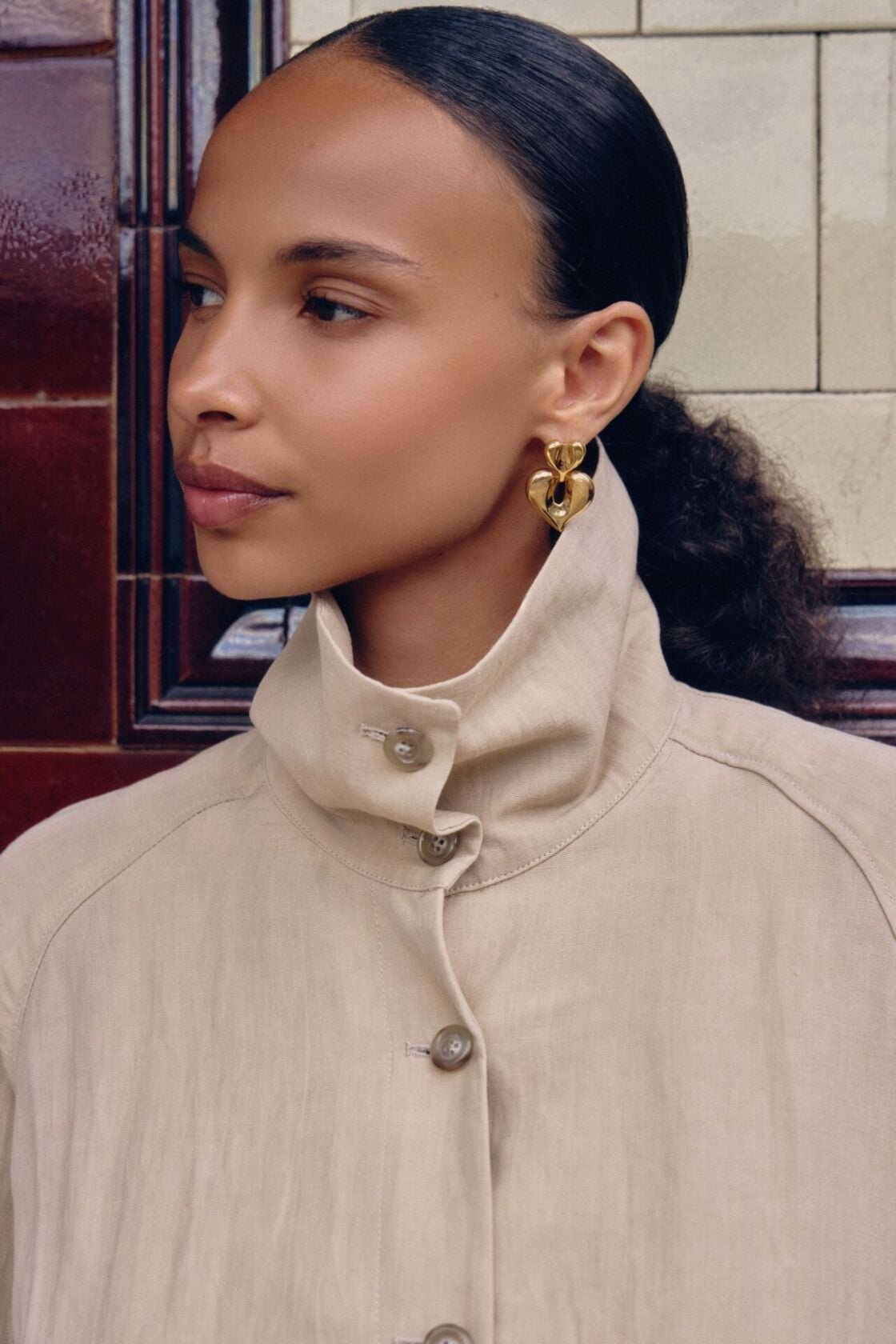 Missoma Molten heart earrings