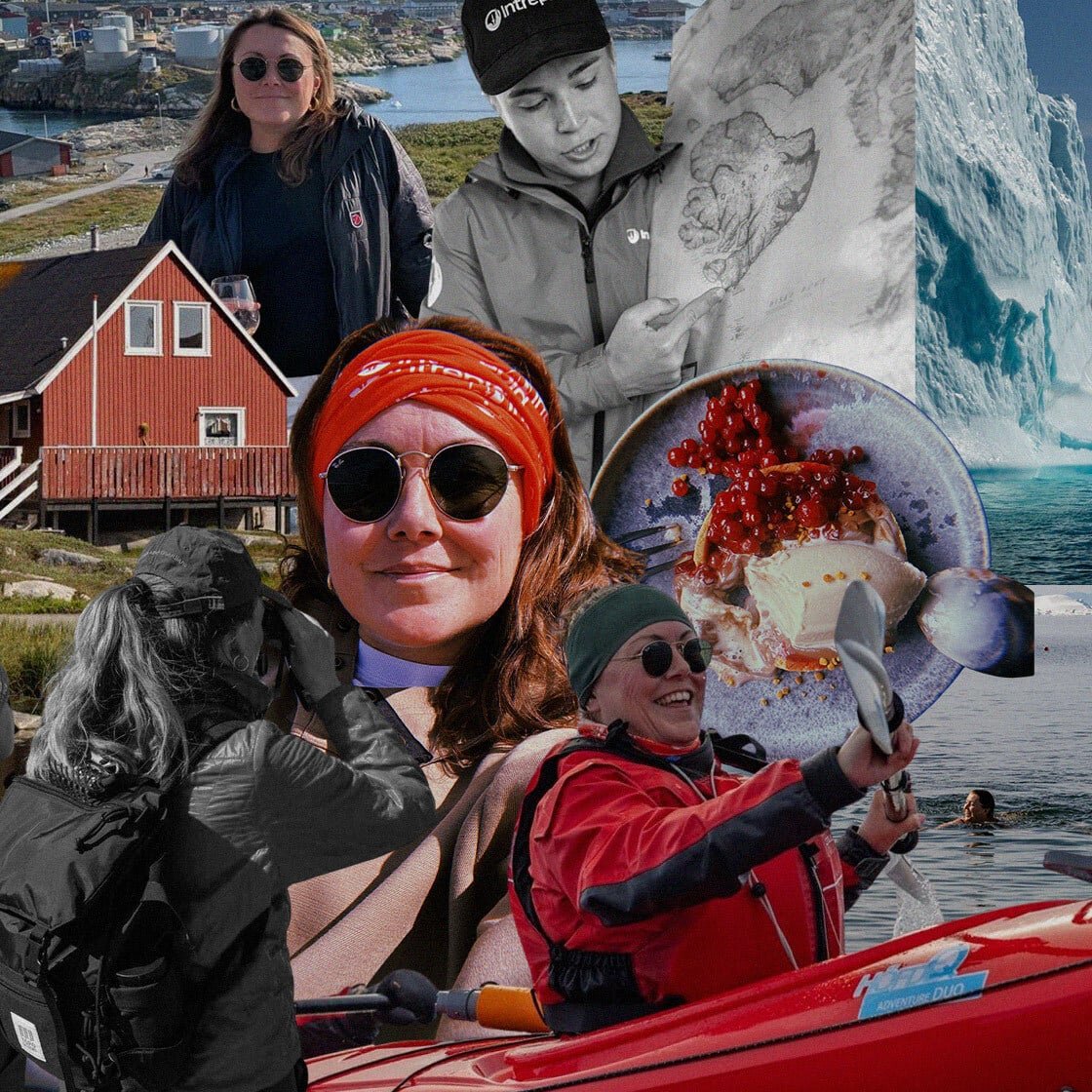 Collage image of Greenland pictures