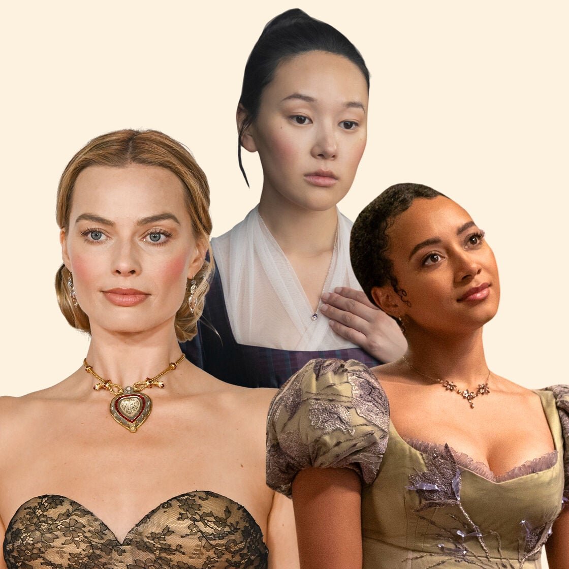 Wuthering Heights Bridgerton period drama makeup trend