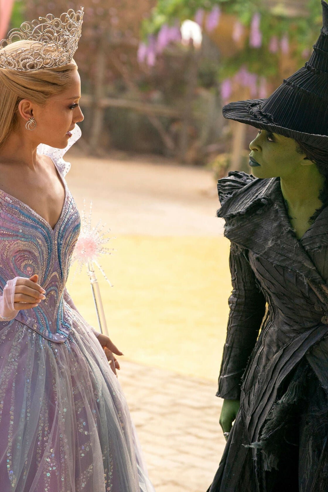 Wicked for good: elphaba and glinda ariana grande and cynthia erivo