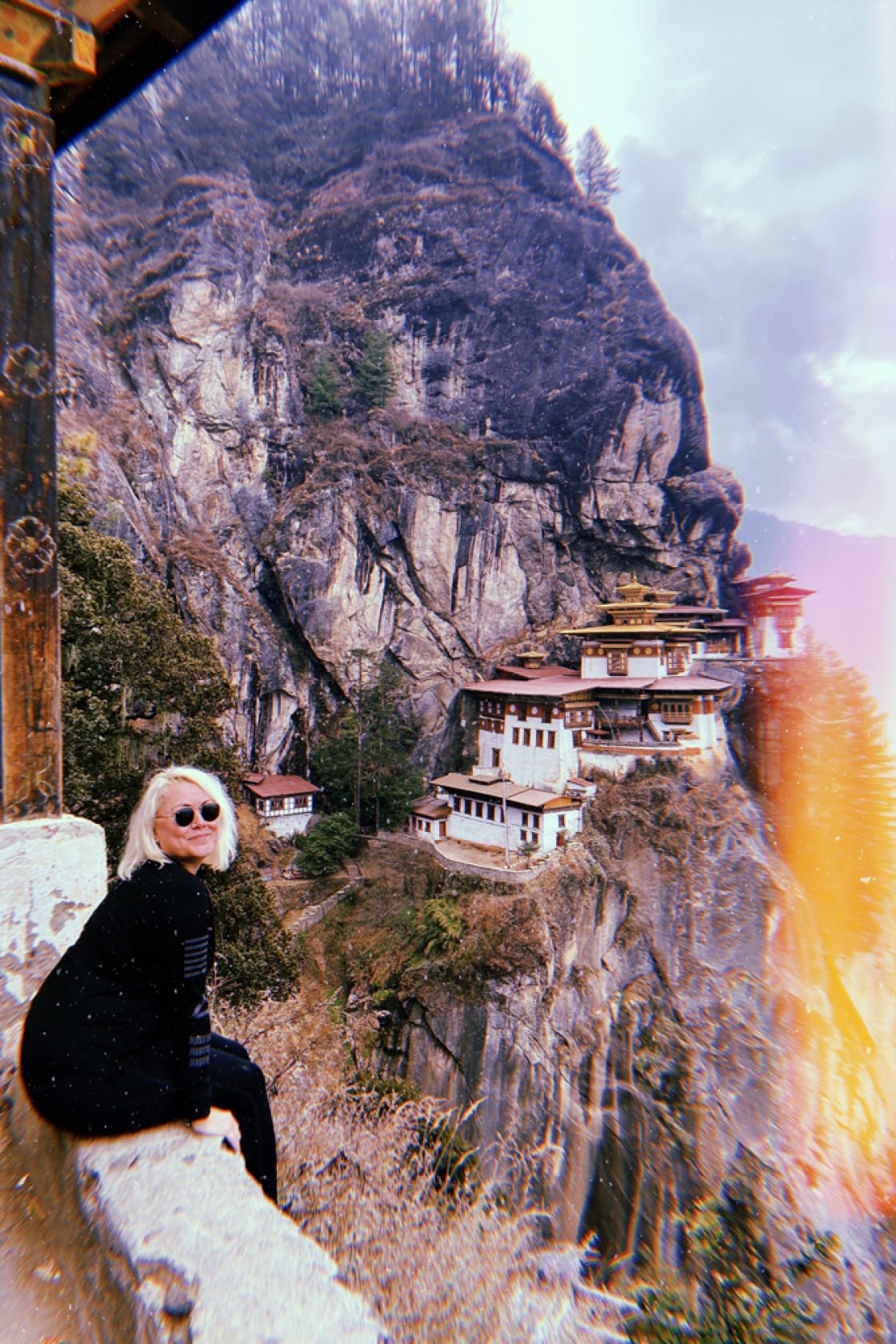 aj in tiger's nest bhutan