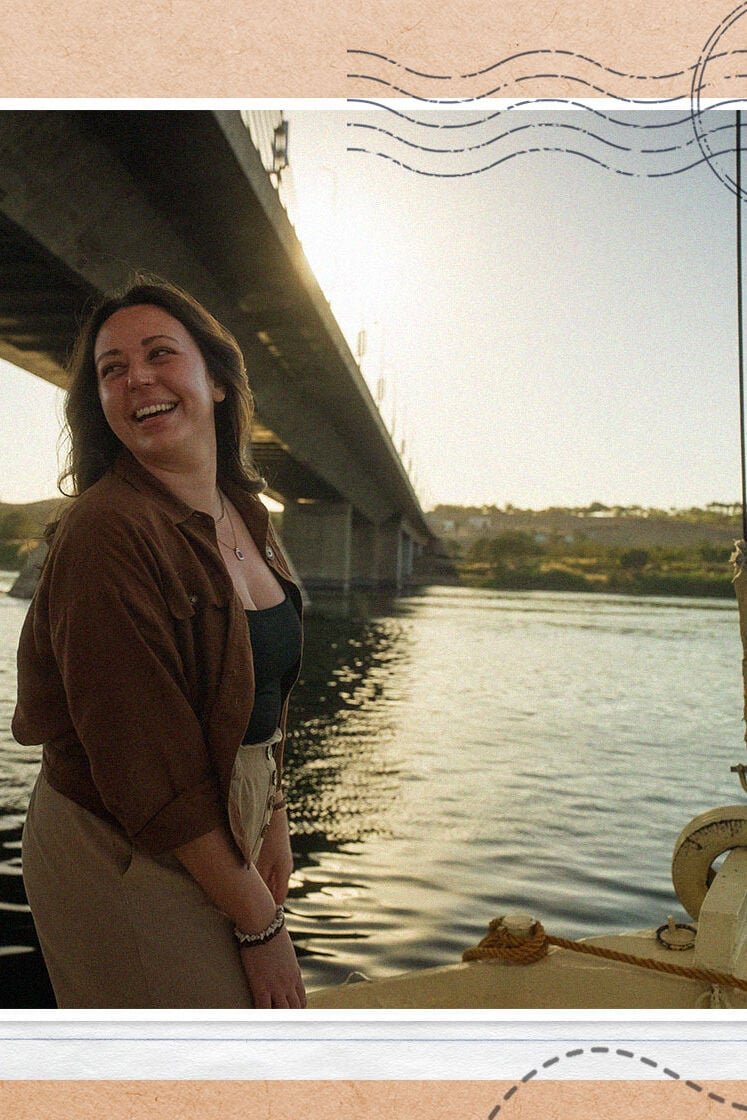 A woman enjoying an Intrepid holiday