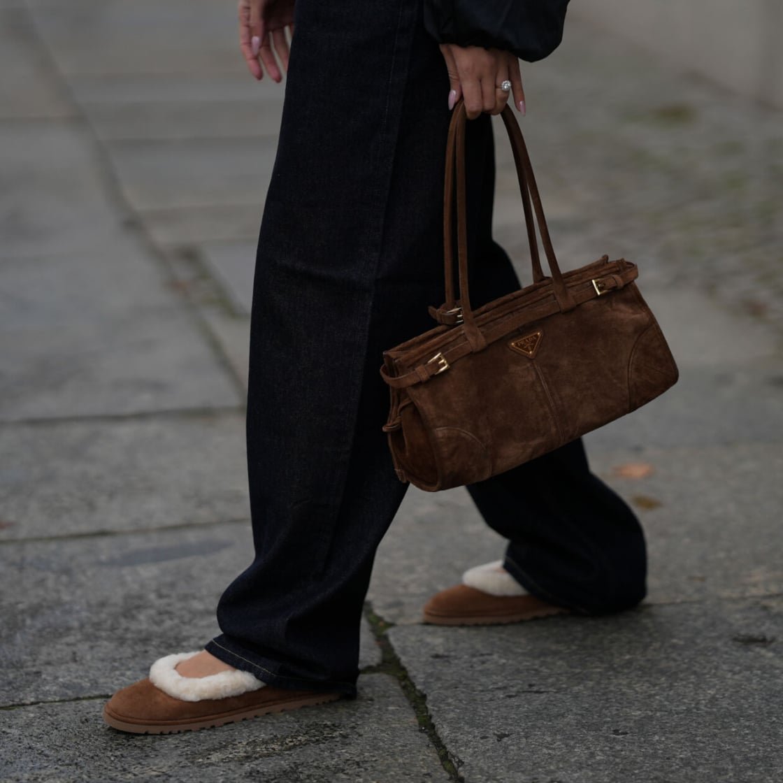 Street style wearing Uggs