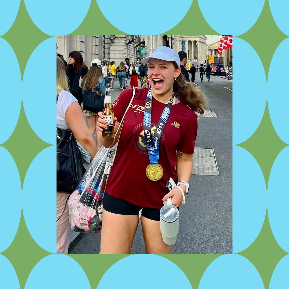 Harriet at the London Marathon