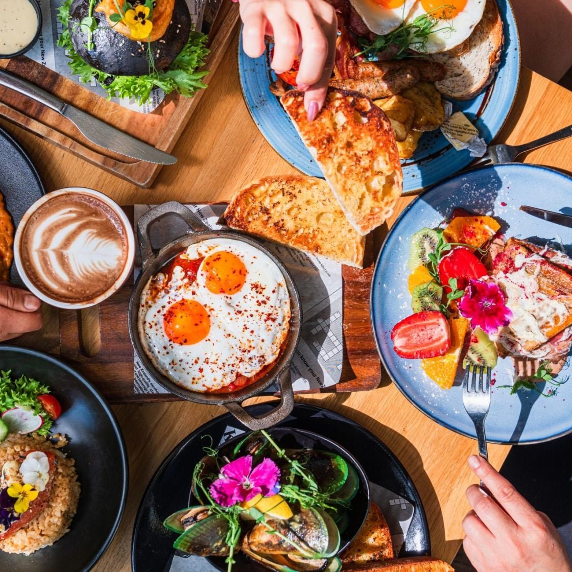 A healthy brunch