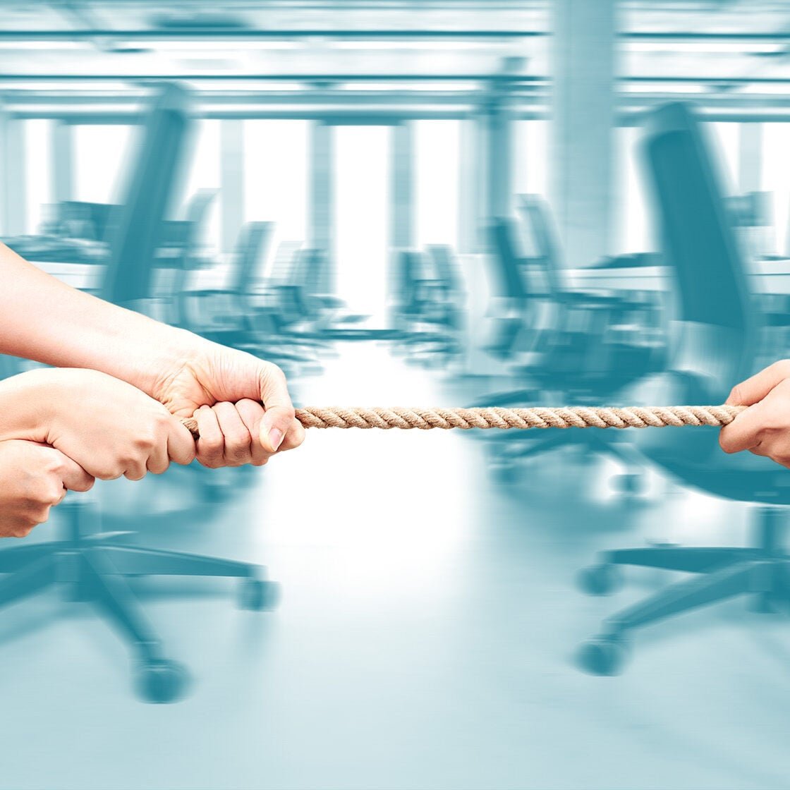 tug of war to represent office politics