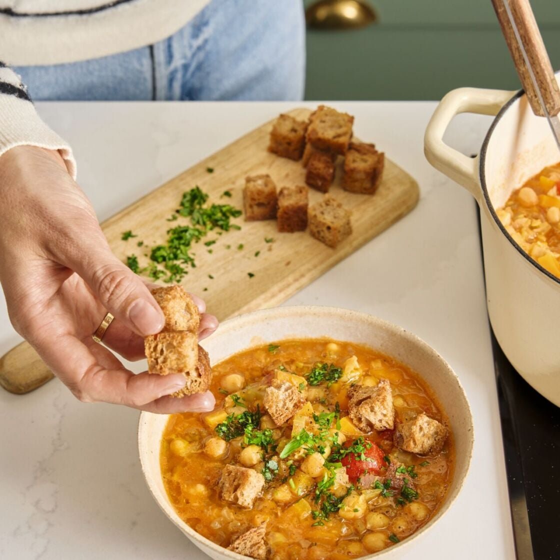 Chickpea Deliciously Ella soup