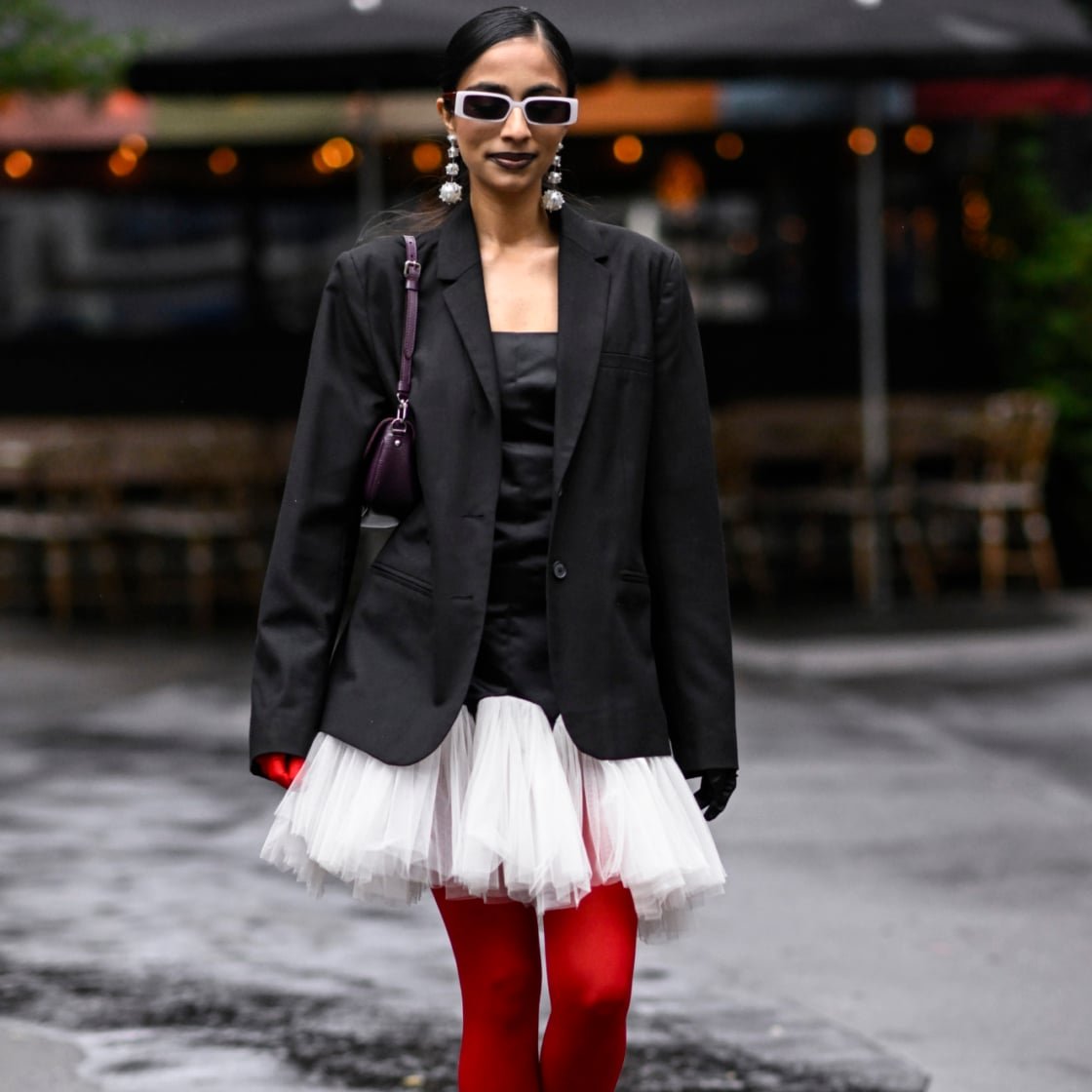 Street style winter tights