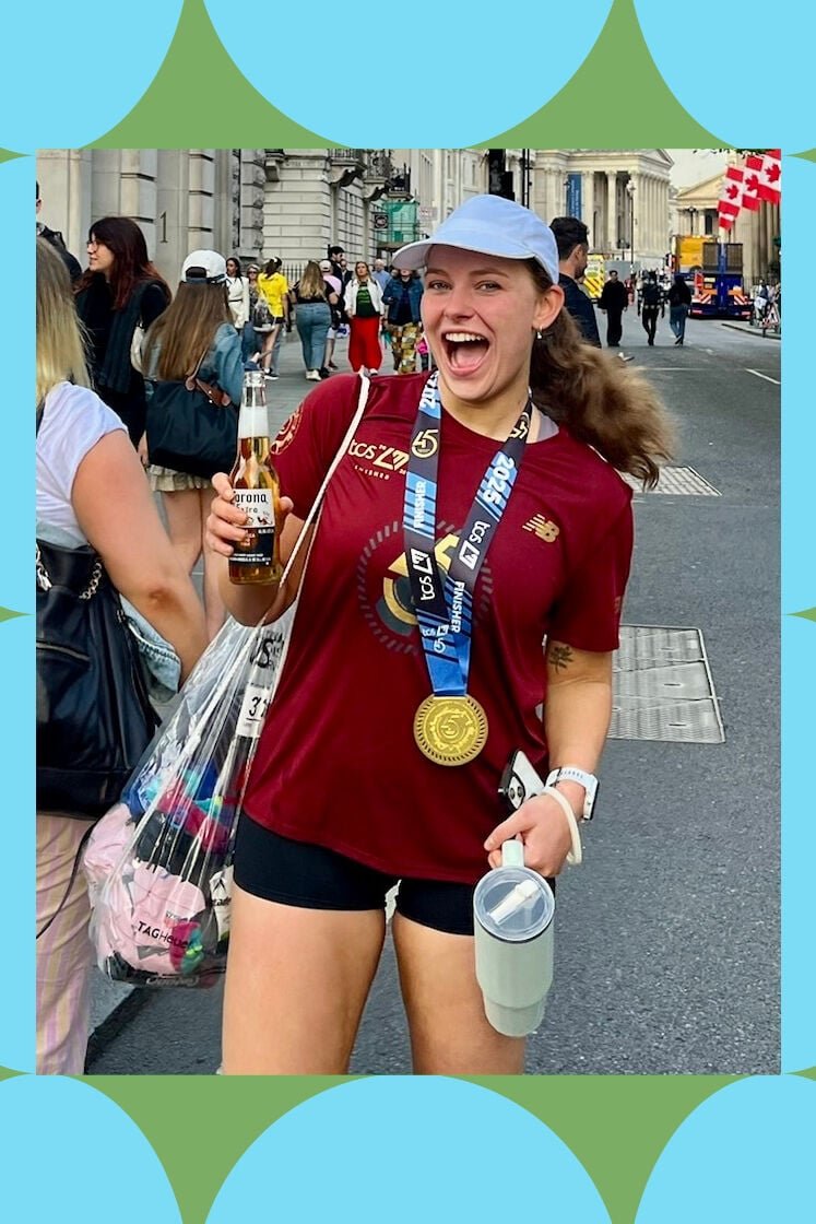 Harriet at the London Marathon
