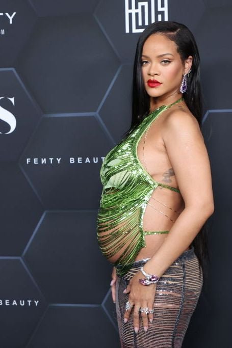 rihanna at fenty beauty event