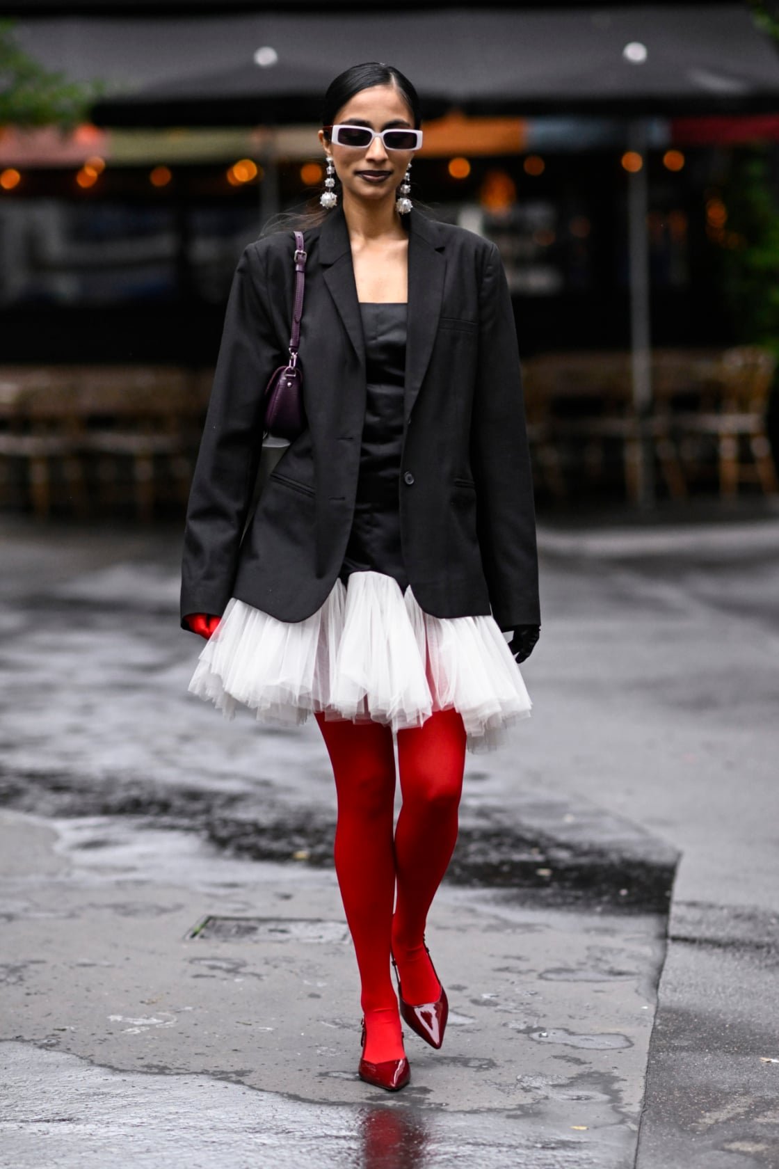 Street style winter tights