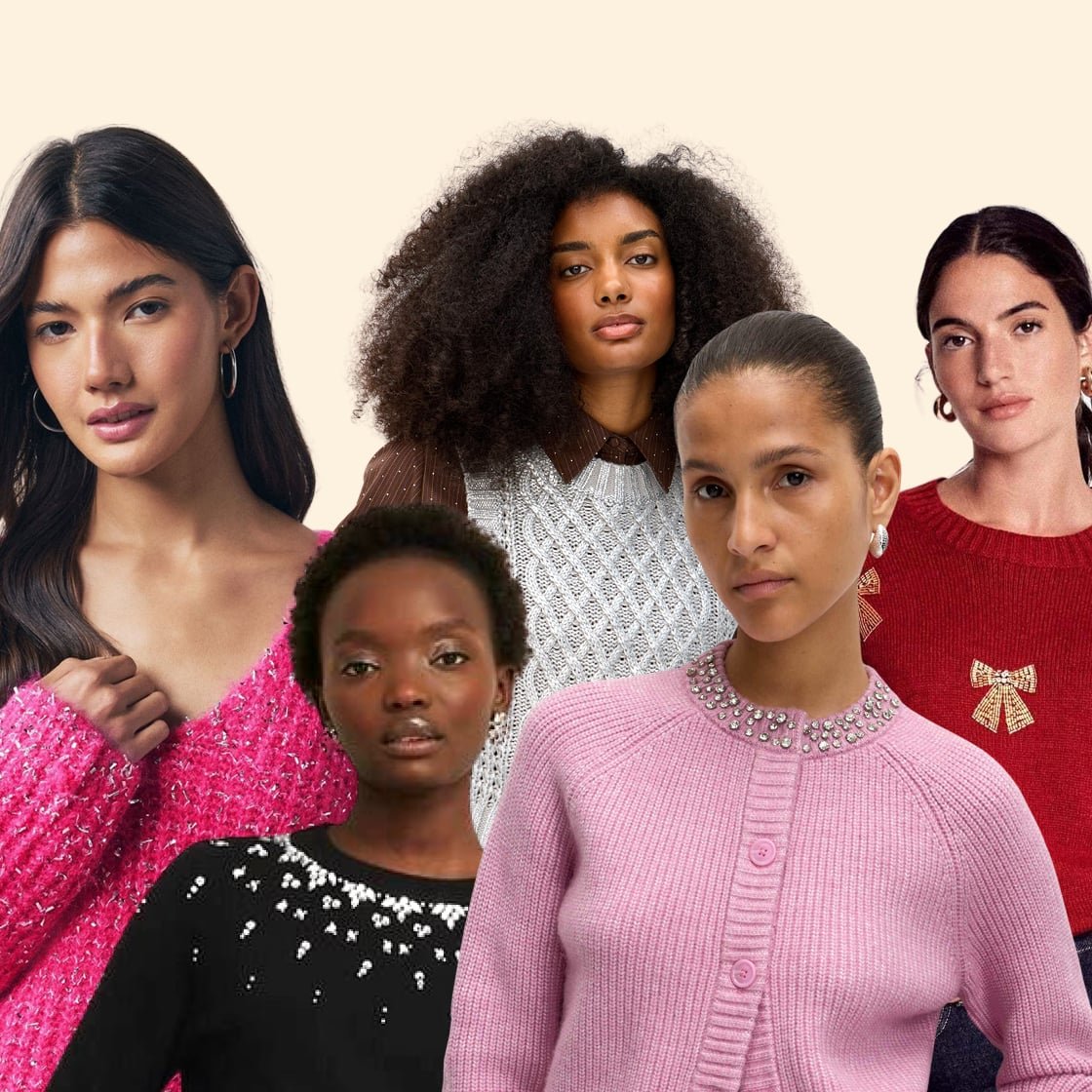 Best sparkly jumpers for mums 2025