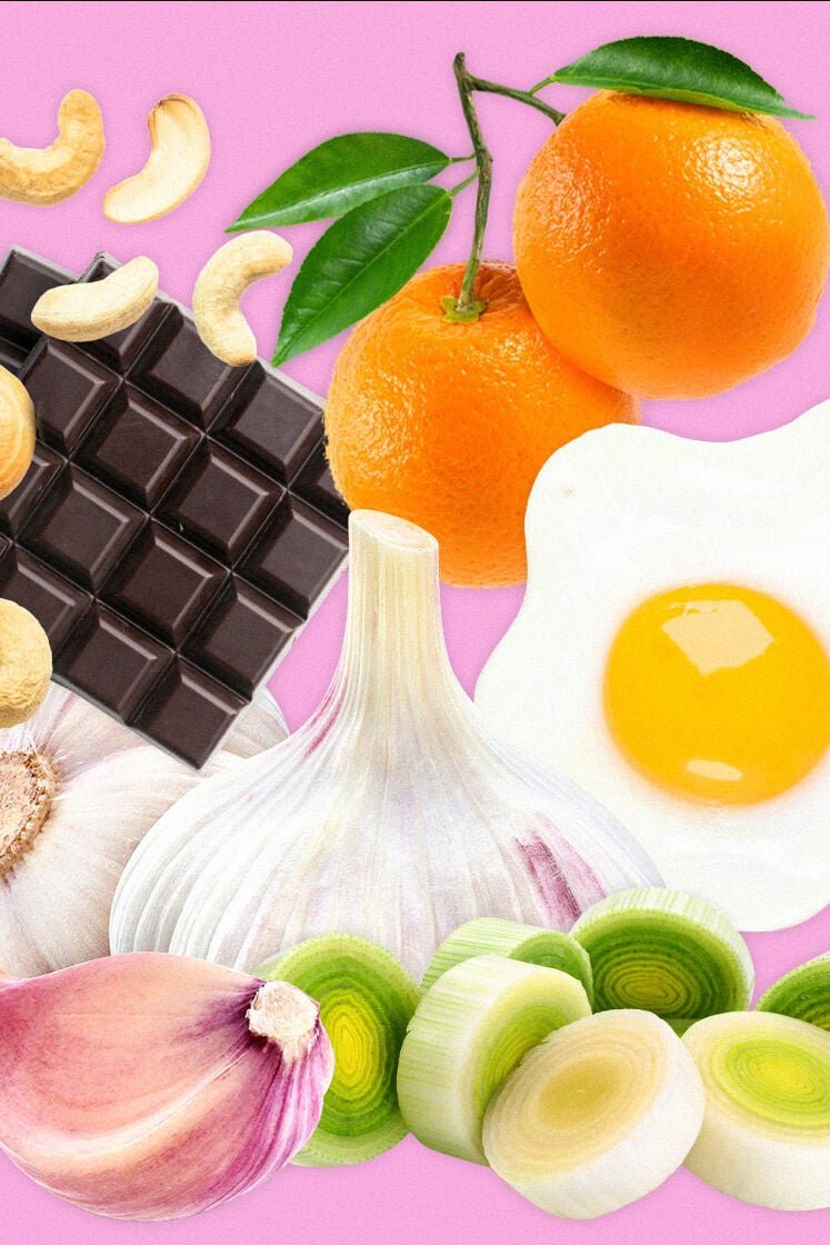 A compilation of foods which represent dietary changes that can provide more energy