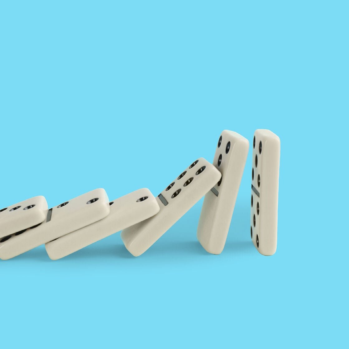 Dominoes falling