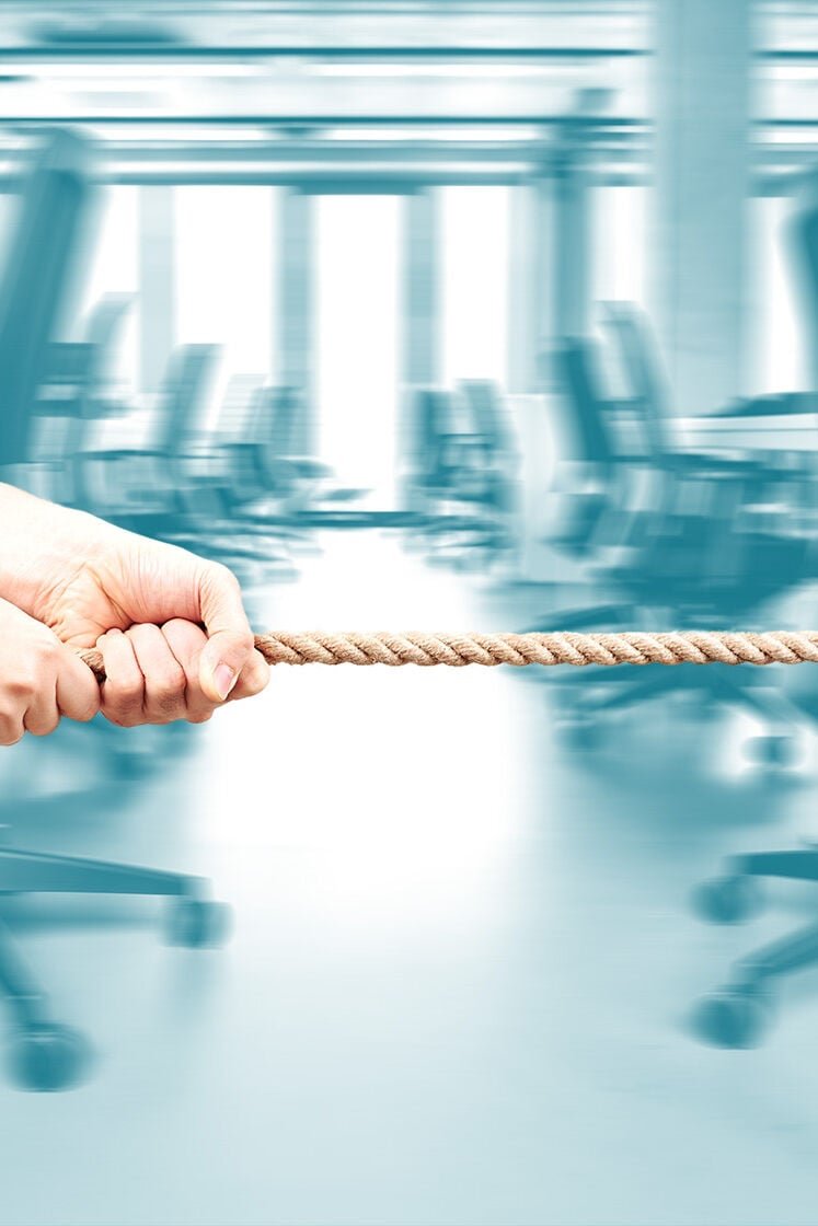 tug of war to represent office politics