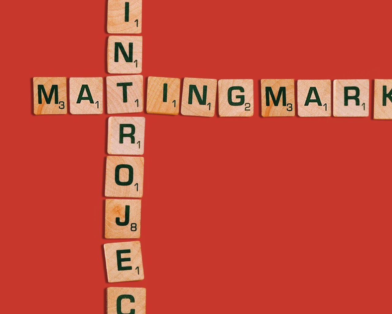 Scrabble tiles spelling out psychology buzzwords