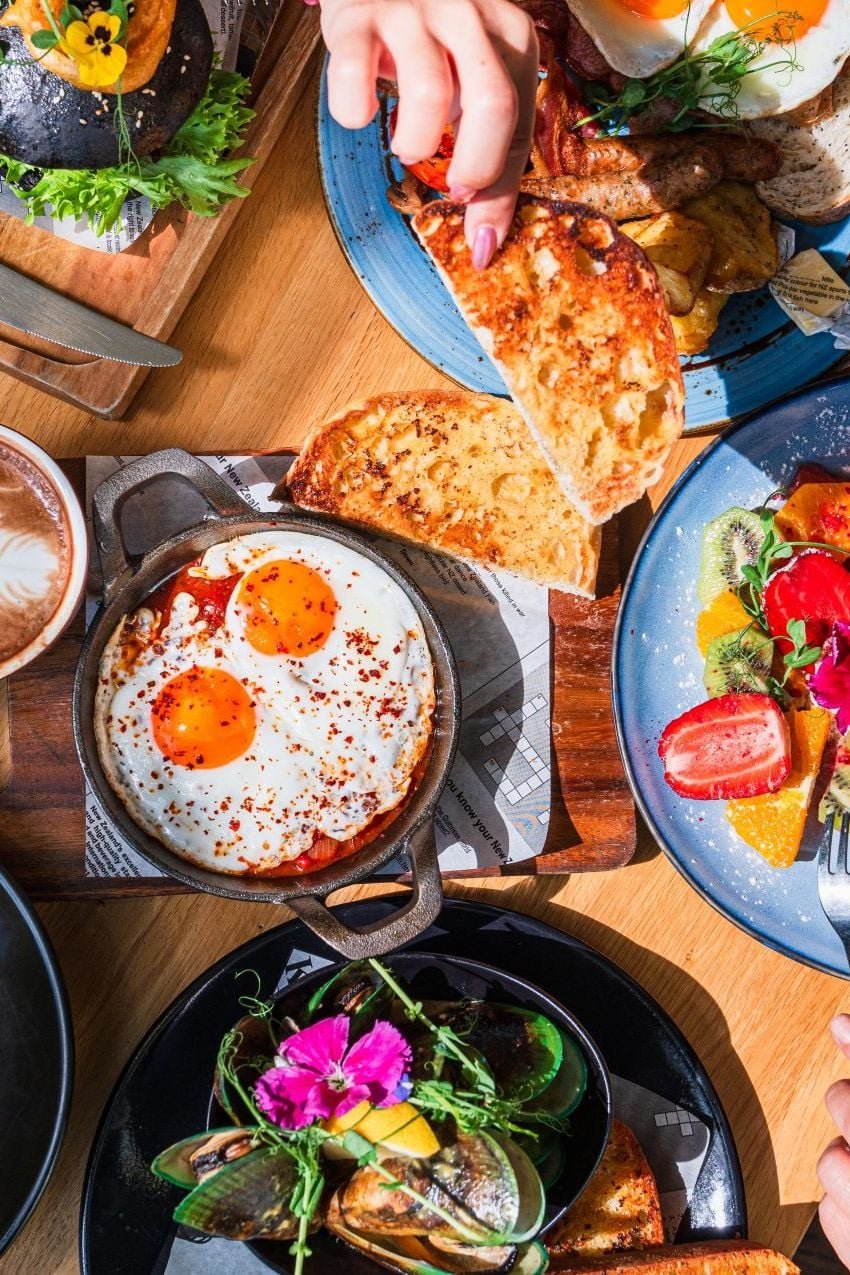 A healthy brunch