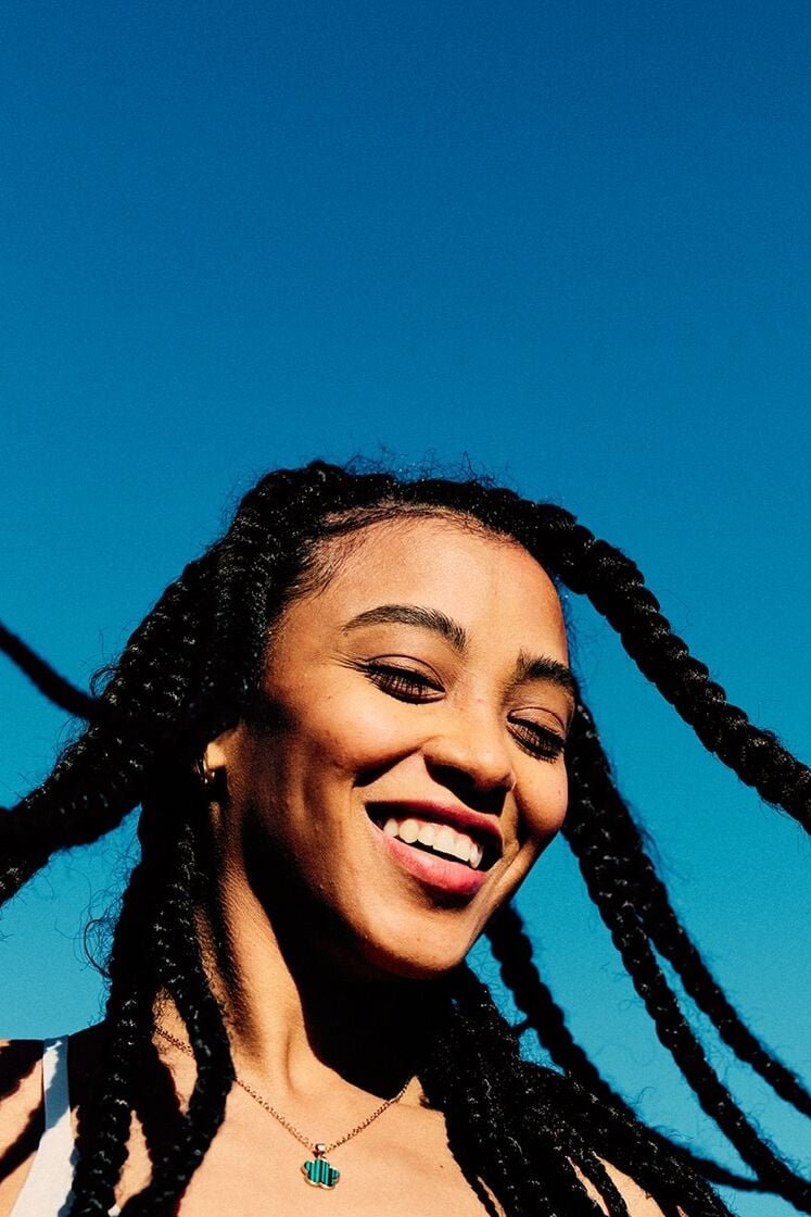 woman smiling - self-trust