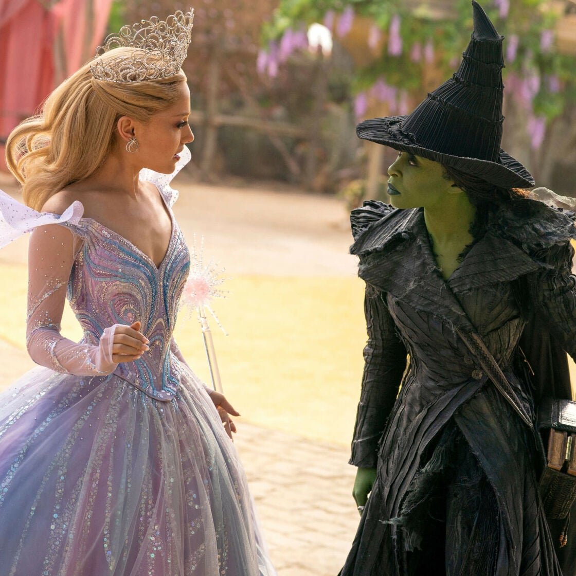 Wicked for good: elphaba and glinda ariana grande and cynthia erivo